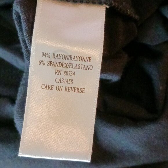 BCBGMaxAzria Blouse Blue Smocked Button Detail Short Sleeve Mid Century Size S - Picture 7 of 8